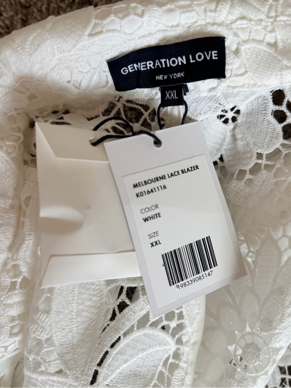 Generation Love Melbourne short sleeve lace blazer women's size xxl NWT - Picture 15 of 16